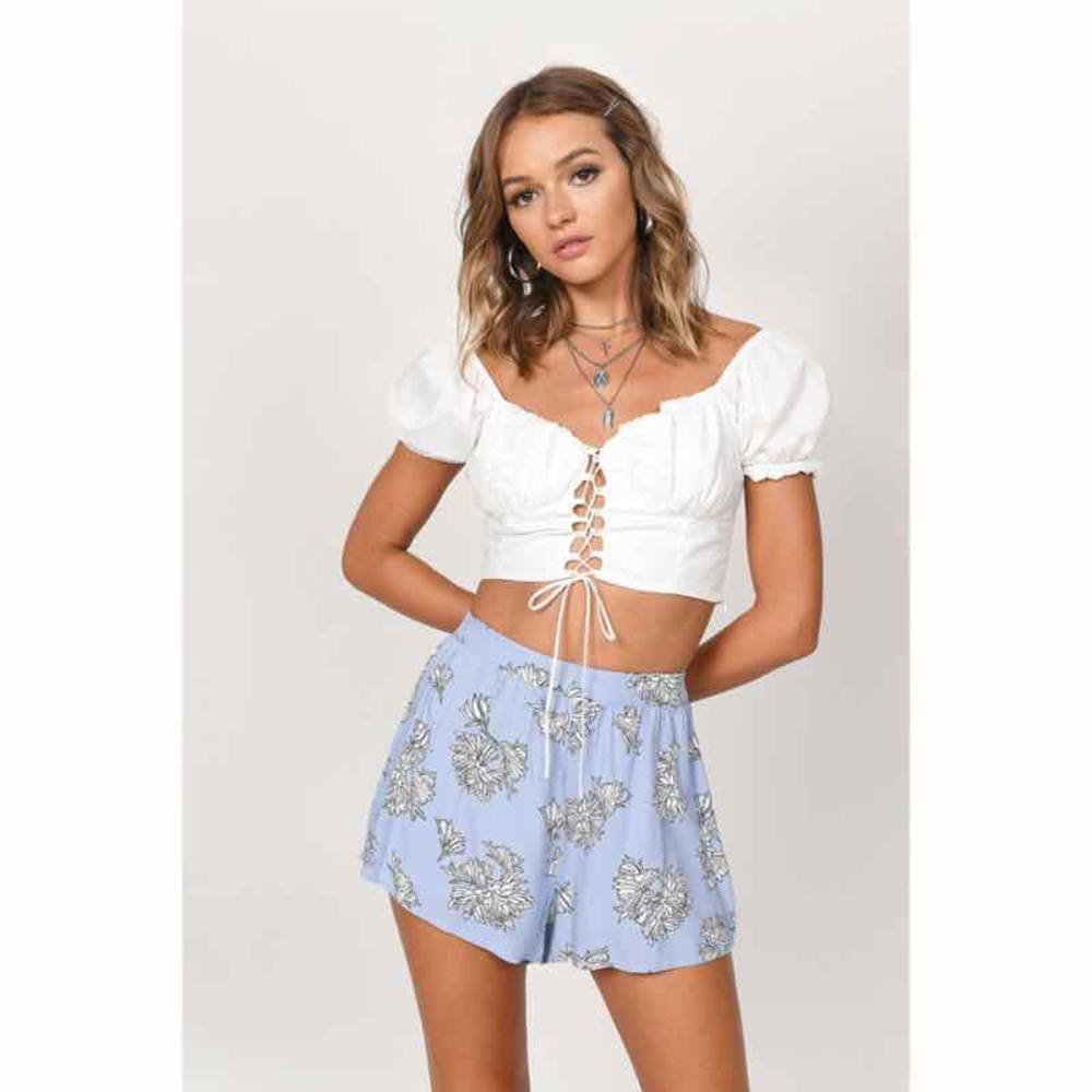 High Waisted Floral Shorts